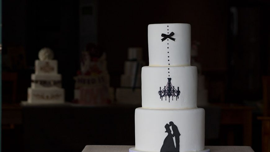 Black & White Themed Wedding Cakes Belfast