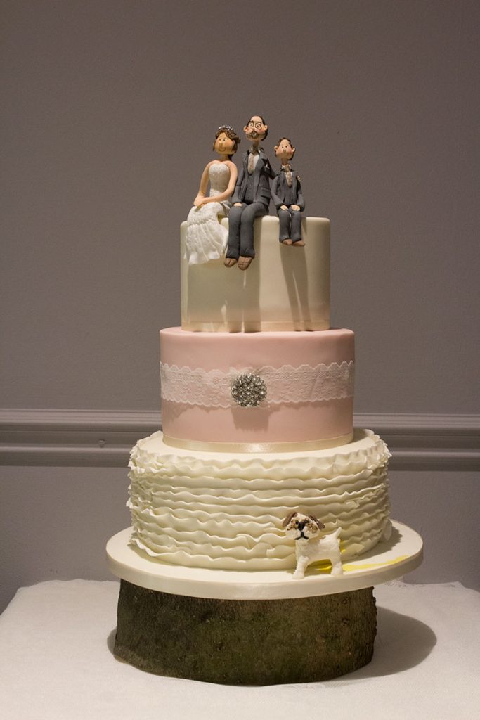 Novelty Wedding Cake With Personalised Bride, Groom