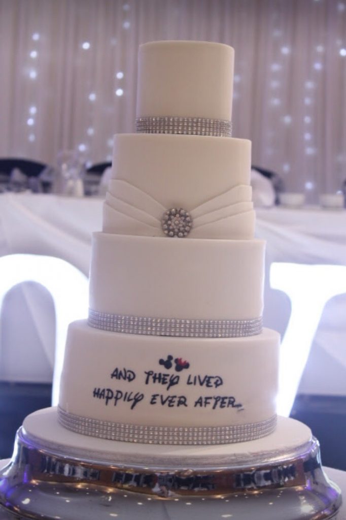 Disney Themed Wedding Cake