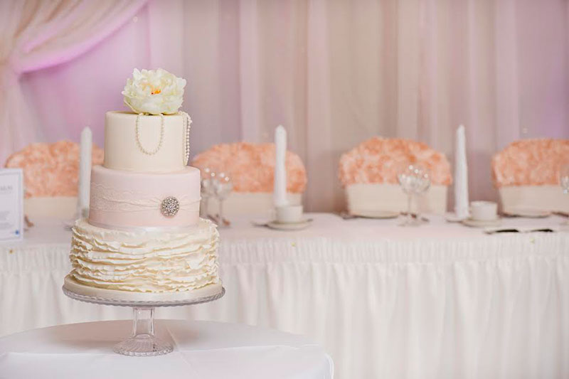 Ruffle Wedding  Cake  Northern  Ireland  Bakery